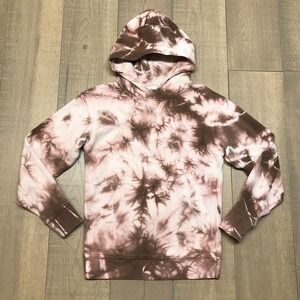 Lululemon Hoodie Womens Size 4 Pink Brown Tie Dye All Yours Earth Dye Clay Gym